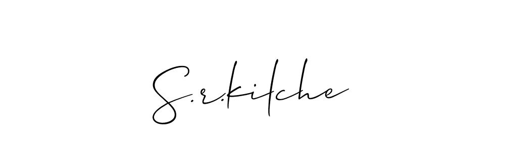 Make a beautiful signature design for name S.r.kilche. With this signature (Allison_Script) style, you can create a handwritten signature for free. S.r.kilche signature style 2 images and pictures png