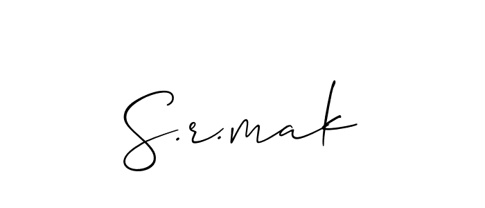 Create a beautiful signature design for name S.r.mak. With this signature (Allison_Script) fonts, you can make a handwritten signature for free. S.r.mak signature style 2 images and pictures png