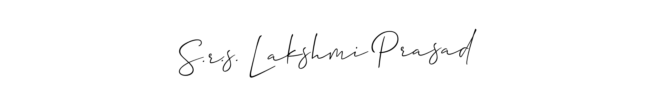 Make a beautiful signature design for name S.r.s. Lakshmi Prasad. With this signature (Allison_Script) style, you can create a handwritten signature for free. S.r.s. Lakshmi Prasad signature style 2 images and pictures png