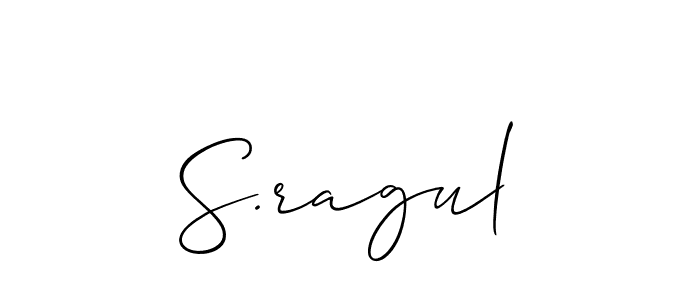 Once you've used our free online signature maker to create your best signature Allison_Script style, it's time to enjoy all of the benefits that S.ragul name signing documents. S.ragul signature style 2 images and pictures png