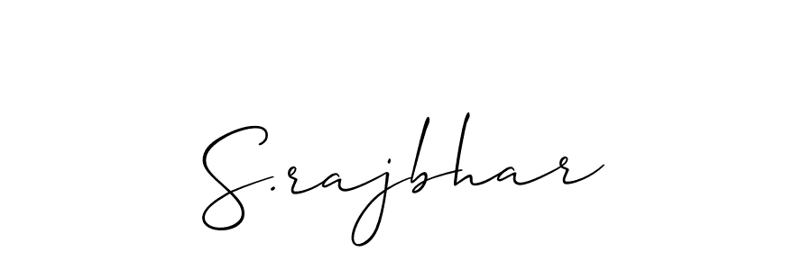The best way (Allison_Script) to make a short signature is to pick only two or three words in your name. The name S.rajbhar include a total of six letters. For converting this name. S.rajbhar signature style 2 images and pictures png