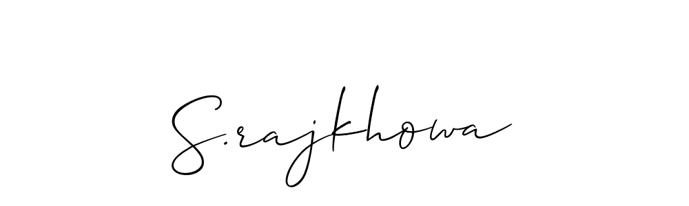 if you are searching for the best signature style for your name S.rajkhowa. so please give up your signature search. here we have designed multiple signature styles  using Allison_Script. S.rajkhowa signature style 2 images and pictures png