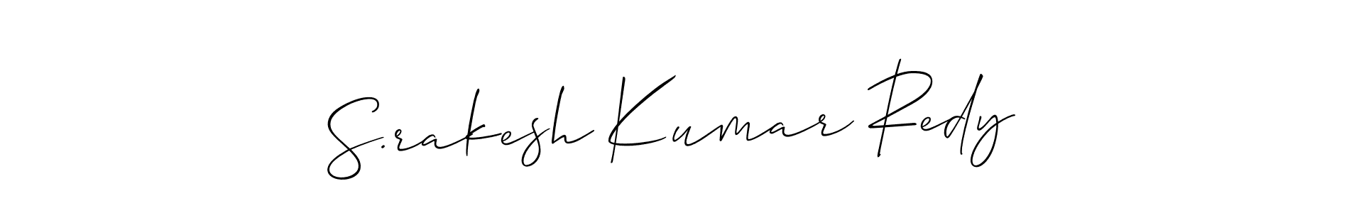 Also You can easily find your signature by using the search form. We will create S.rakesh Kumar Redy name handwritten signature images for you free of cost using Allison_Script sign style. S.rakesh Kumar Redy signature style 2 images and pictures png