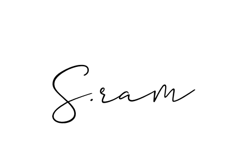 Also You can easily find your signature by using the search form. We will create S.ram name handwritten signature images for you free of cost using Allison_Script sign style. S.ram signature style 2 images and pictures png