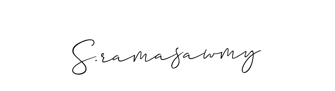 S.ramasawmy stylish signature style. Best Handwritten Sign (Allison_Script) for my name. Handwritten Signature Collection Ideas for my name S.ramasawmy. S.ramasawmy signature style 2 images and pictures png