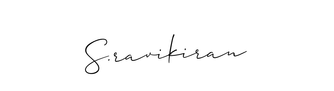 Make a beautiful signature design for name S.ravikiran. Use this online signature maker to create a handwritten signature for free. S.ravikiran signature style 2 images and pictures png