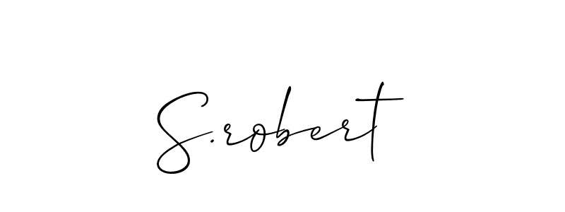 Make a beautiful signature design for name S.robert. With this signature (Allison_Script) style, you can create a handwritten signature for free. S.robert signature style 2 images and pictures png