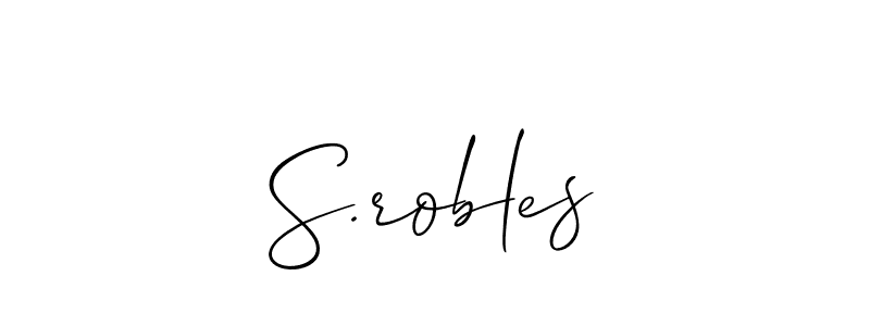 Check out images of Autograph of S.robles name. Actor S.robles Signature Style. Allison_Script is a professional sign style online. S.robles signature style 2 images and pictures png