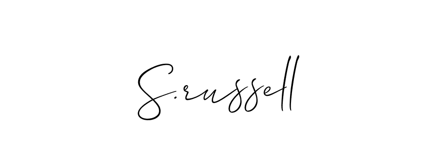Make a beautiful signature design for name S.russell. With this signature (Allison_Script) style, you can create a handwritten signature for free. S.russell signature style 2 images and pictures png
