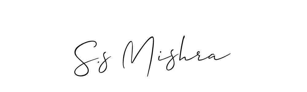 How to make S.s Mishra signature? Allison_Script is a professional autograph style. Create handwritten signature for S.s Mishra name. S.s Mishra signature style 2 images and pictures png