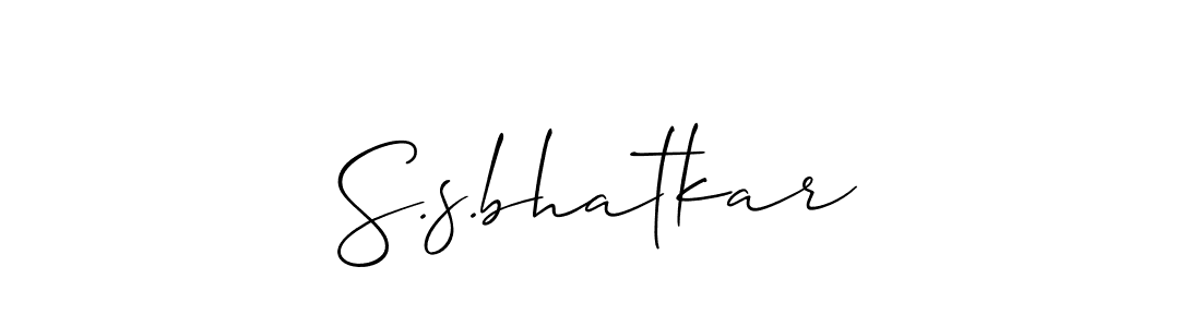 It looks lik you need a new signature style for name S.s.bhatkar. Design unique handwritten (Allison_Script) signature with our free signature maker in just a few clicks. S.s.bhatkar signature style 2 images and pictures png