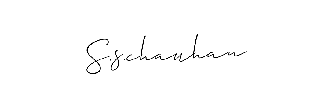 if you are searching for the best signature style for your name S.s.chauhan. so please give up your signature search. here we have designed multiple signature styles  using Allison_Script. S.s.chauhan signature style 2 images and pictures png