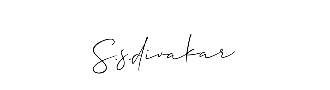 Best and Professional Signature Style for S.s.divakar. Allison_Script Best Signature Style Collection. S.s.divakar signature style 2 images and pictures png