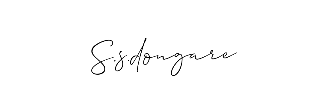 Make a beautiful signature design for name S.s.dongare. Use this online signature maker to create a handwritten signature for free. S.s.dongare signature style 2 images and pictures png