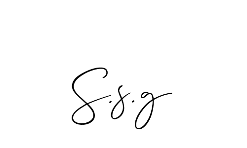 Best and Professional Signature Style for S.s.g. Allison_Script Best Signature Style Collection. S.s.g signature style 2 images and pictures png