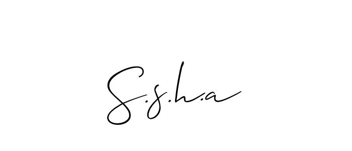Once you've used our free online signature maker to create your best signature Allison_Script style, it's time to enjoy all of the benefits that S.s.h.a name signing documents. S.s.h.a signature style 2 images and pictures png