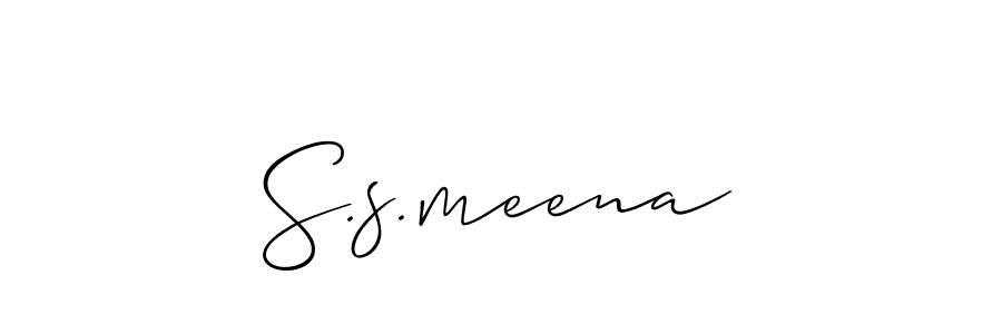 How to Draw S.s.meena signature style? Allison_Script is a latest design signature styles for name S.s.meena. S.s.meena signature style 2 images and pictures png