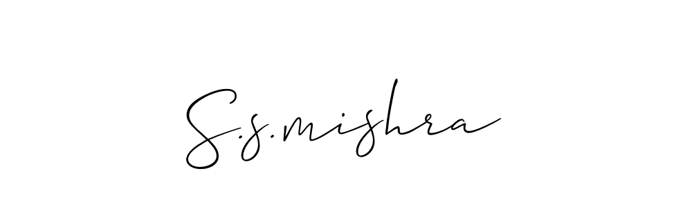 Also we have S.s.mishra name is the best signature style. Create professional handwritten signature collection using Allison_Script autograph style. S.s.mishra signature style 2 images and pictures png