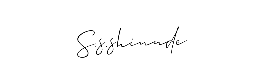 Use a signature maker to create a handwritten signature online. With this signature software, you can design (Allison_Script) your own signature for name S.s.shinnde. S.s.shinnde signature style 2 images and pictures png