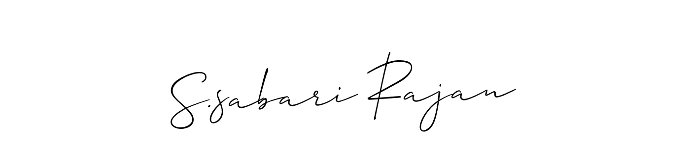 It looks lik you need a new signature style for name S.sabari Rajan. Design unique handwritten (Allison_Script) signature with our free signature maker in just a few clicks. S.sabari Rajan signature style 2 images and pictures png