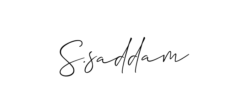 S.saddam stylish signature style. Best Handwritten Sign (Allison_Script) for my name. Handwritten Signature Collection Ideas for my name S.saddam. S.saddam signature style 2 images and pictures png
