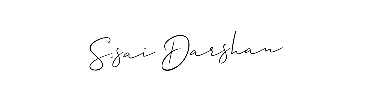 Make a short S.sai Darshan signature style. Manage your documents anywhere anytime using Allison_Script. Create and add eSignatures, submit forms, share and send files easily. S.sai Darshan signature style 2 images and pictures png