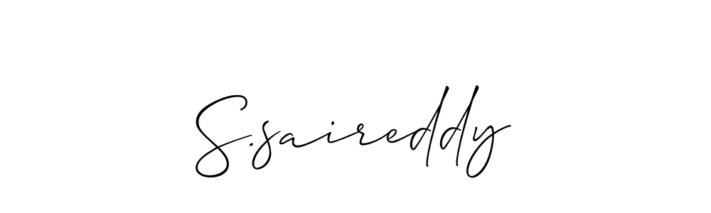 S.saireddy stylish signature style. Best Handwritten Sign (Allison_Script) for my name. Handwritten Signature Collection Ideas for my name S.saireddy. S.saireddy signature style 2 images and pictures png