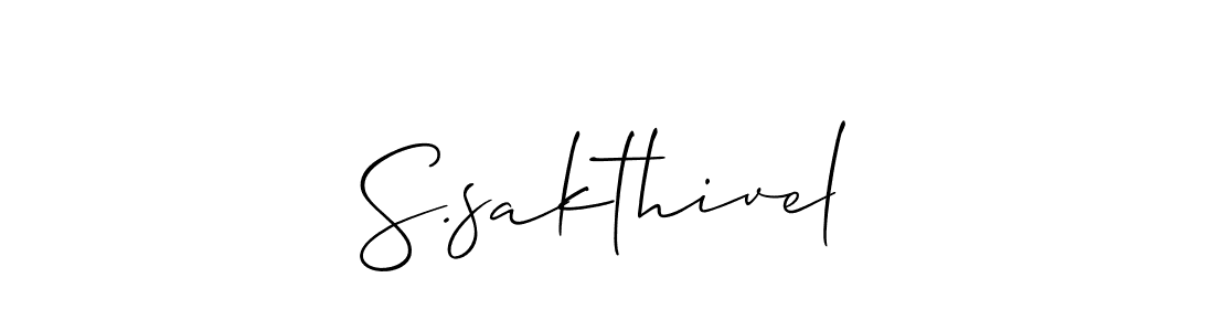 It looks lik you need a new signature style for name S.sakthivel. Design unique handwritten (Allison_Script) signature with our free signature maker in just a few clicks. S.sakthivel signature style 2 images and pictures png