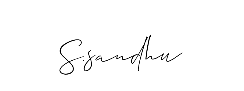 Similarly Allison_Script is the best handwritten signature design. Signature creator online .You can use it as an online autograph creator for name S.sandhu. S.sandhu signature style 2 images and pictures png