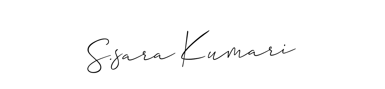 S.sara Kumari stylish signature style. Best Handwritten Sign (Allison_Script) for my name. Handwritten Signature Collection Ideas for my name S.sara Kumari. S.sara Kumari signature style 2 images and pictures png