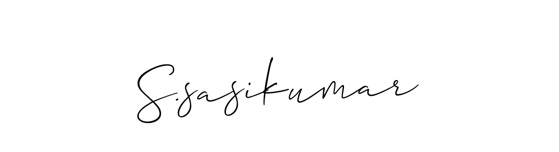 This is the best signature style for the S.sasikumar name. Also you like these signature font (Allison_Script). Mix name signature. S.sasikumar signature style 2 images and pictures png