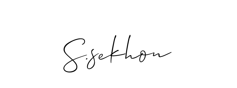 This is the best signature style for the S.sekhon name. Also you like these signature font (Allison_Script). Mix name signature. S.sekhon signature style 2 images and pictures png