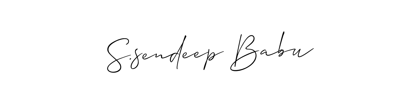 Once you've used our free online signature maker to create your best signature Allison_Script style, it's time to enjoy all of the benefits that S.sendeep Babu name signing documents. S.sendeep Babu signature style 2 images and pictures png
