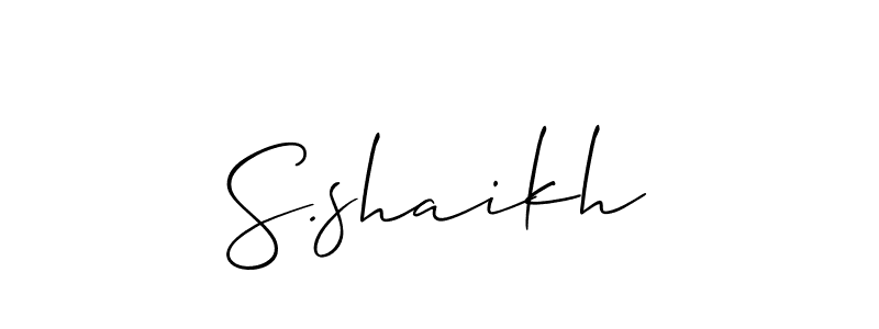 Similarly Allison_Script is the best handwritten signature design. Signature creator online .You can use it as an online autograph creator for name S.shaikh. S.shaikh signature style 2 images and pictures png