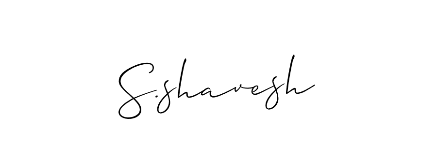 Make a beautiful signature design for name S.shavesh. Use this online signature maker to create a handwritten signature for free. S.shavesh signature style 2 images and pictures png