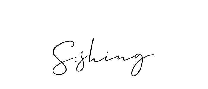 Make a beautiful signature design for name S.shing. Use this online signature maker to create a handwritten signature for free. S.shing signature style 2 images and pictures png