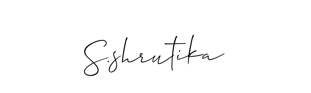 Make a beautiful signature design for name S.shrutika. Use this online signature maker to create a handwritten signature for free. S.shrutika signature style 2 images and pictures png