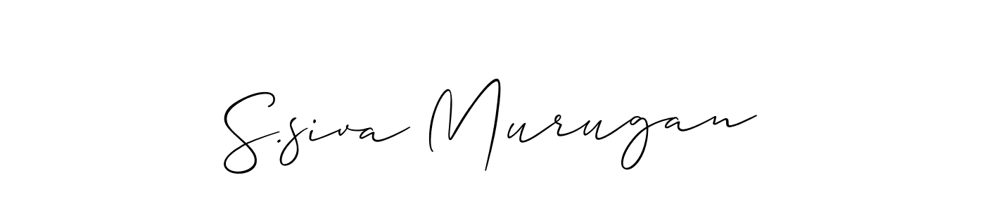 How to make S.siva Murugan signature? Allison_Script is a professional autograph style. Create handwritten signature for S.siva Murugan name. S.siva Murugan signature style 2 images and pictures png