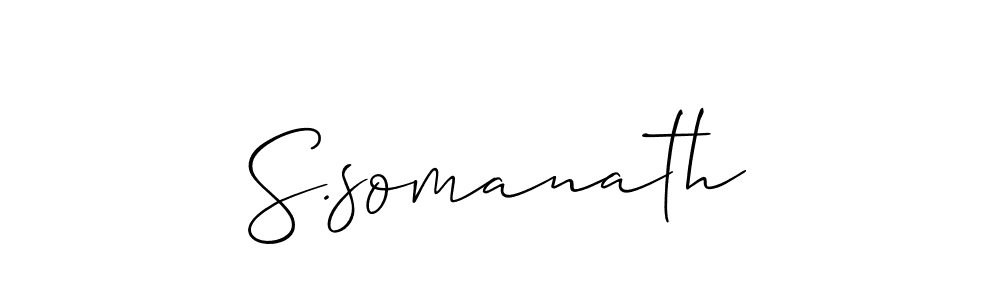 Make a beautiful signature design for name S.somanath. Use this online signature maker to create a handwritten signature for free. S.somanath signature style 2 images and pictures png