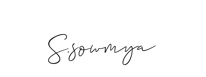 How to Draw S.sowmya signature style? Allison_Script is a latest design signature styles for name S.sowmya. S.sowmya signature style 2 images and pictures png