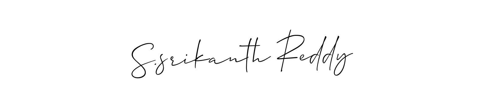 Also You can easily find your signature by using the search form. We will create S.srikanth Reddy name handwritten signature images for you free of cost using Allison_Script sign style. S.srikanth Reddy signature style 2 images and pictures png