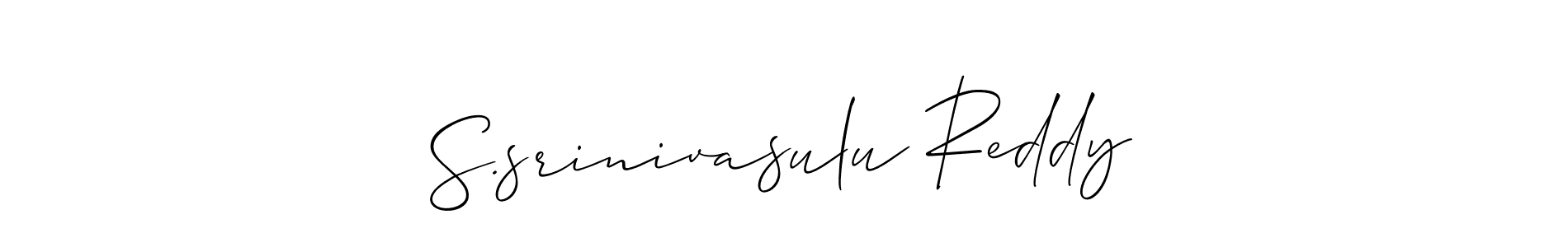 Create a beautiful signature design for name S.srinivasulu Reddy. With this signature (Allison_Script) fonts, you can make a handwritten signature for free. S.srinivasulu Reddy signature style 2 images and pictures png