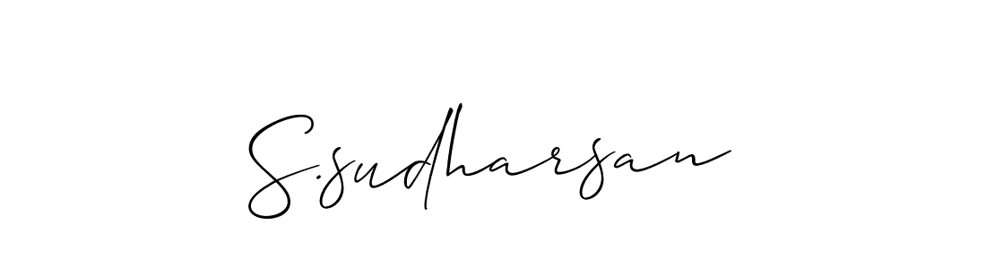 How to Draw S.sudharsan signature style? Allison_Script is a latest design signature styles for name S.sudharsan. S.sudharsan signature style 2 images and pictures png