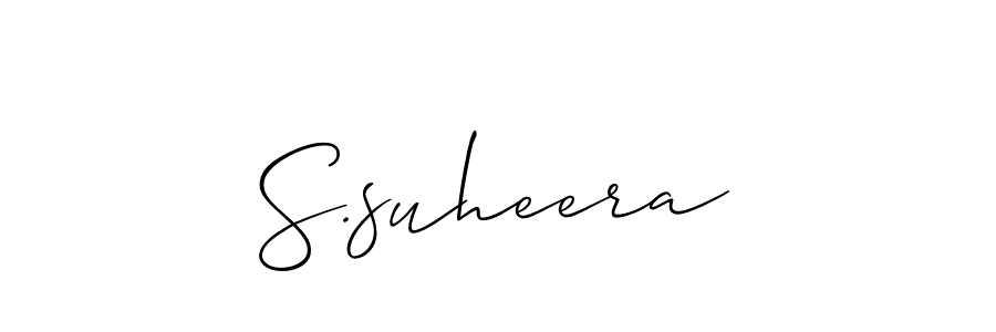 Allison_Script is a professional signature style that is perfect for those who want to add a touch of class to their signature. It is also a great choice for those who want to make their signature more unique. Get S.suheera name to fancy signature for free. S.suheera signature style 2 images and pictures png