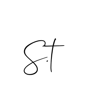 It looks lik you need a new signature style for name S.t. Design unique handwritten (Allison_Script) signature with our free signature maker in just a few clicks. S.t signature style 2 images and pictures png