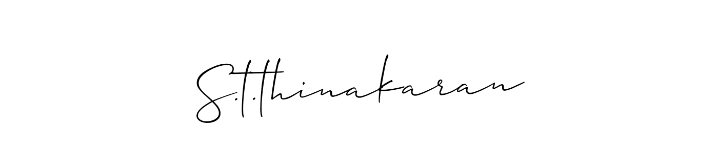 Best and Professional Signature Style for S.t.thinakaran. Allison_Script Best Signature Style Collection. S.t.thinakaran signature style 2 images and pictures png
