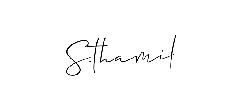 Check out images of Autograph of S.thamil name. Actor S.thamil Signature Style. Allison_Script is a professional sign style online. S.thamil signature style 2 images and pictures png