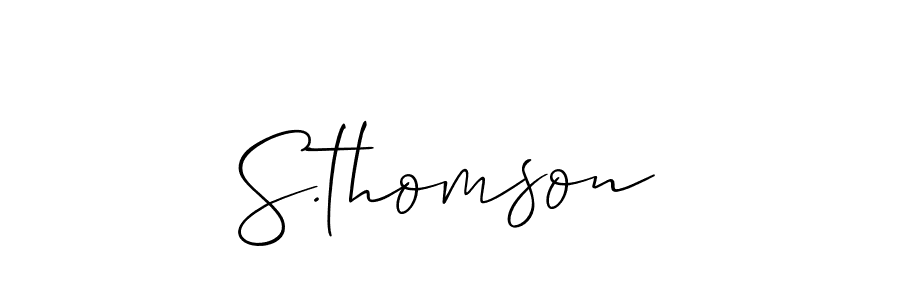 It looks lik you need a new signature style for name S.thomson. Design unique handwritten (Allison_Script) signature with our free signature maker in just a few clicks. S.thomson signature style 2 images and pictures png