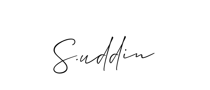 Also we have S.uddin name is the best signature style. Create professional handwritten signature collection using Allison_Script autograph style. S.uddin signature style 2 images and pictures png