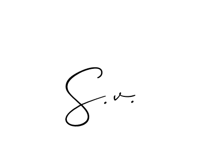 This is the best signature style for the S.v. name. Also you like these signature font (Allison_Script). Mix name signature. S.v. signature style 2 images and pictures png